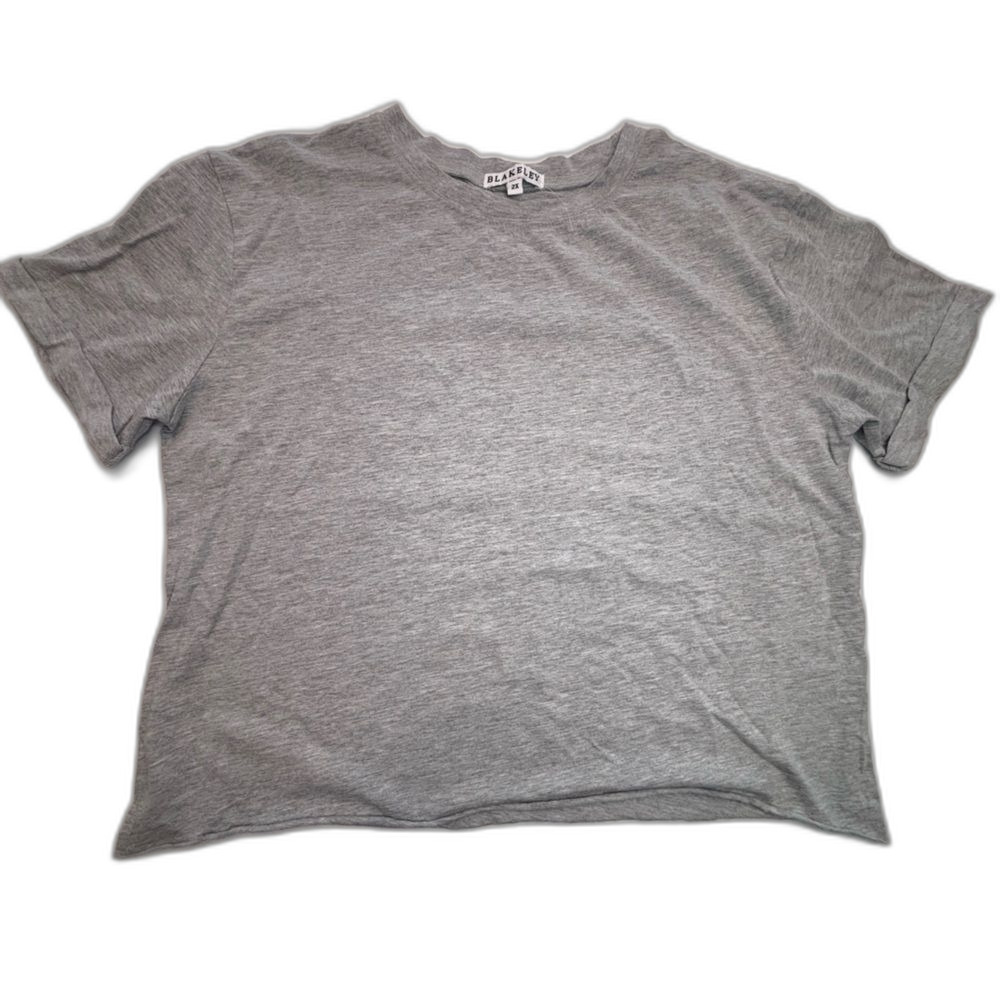 2/ $12 Sale! Blakeley Casual Soft Gray T-Shirt 2X